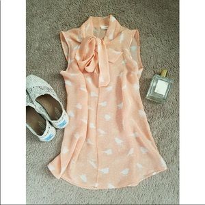 🐦 Modcloth Chiffon scarf bird top